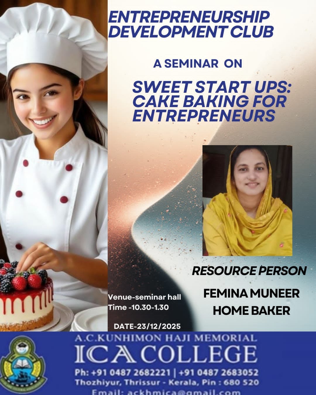Seminar on cake baking